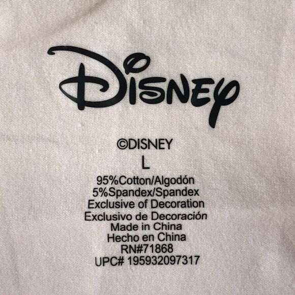 Disney Women Juniors Crop Tank Embroidered Stitch Pink Size Large - Picture 4 of 11